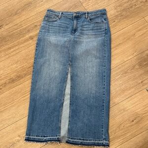 Shyanne Blue Denim Maxi Skirt